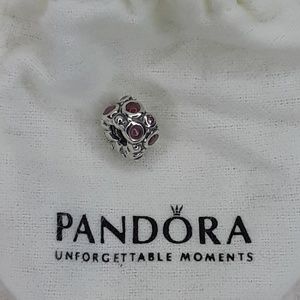 Pandora pavée amethyst spacer charm